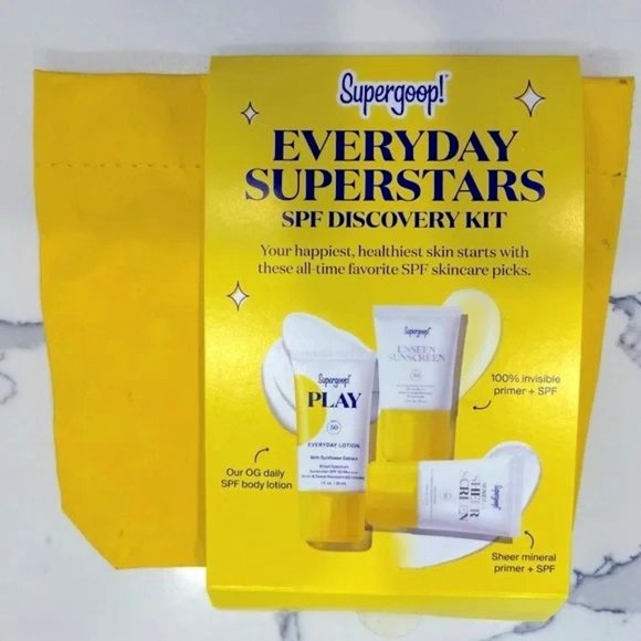 Supergoop! Other - Supergoop!! SPF essentials for hydrated & protected skin EVERYDAY SUPERSTARS kit